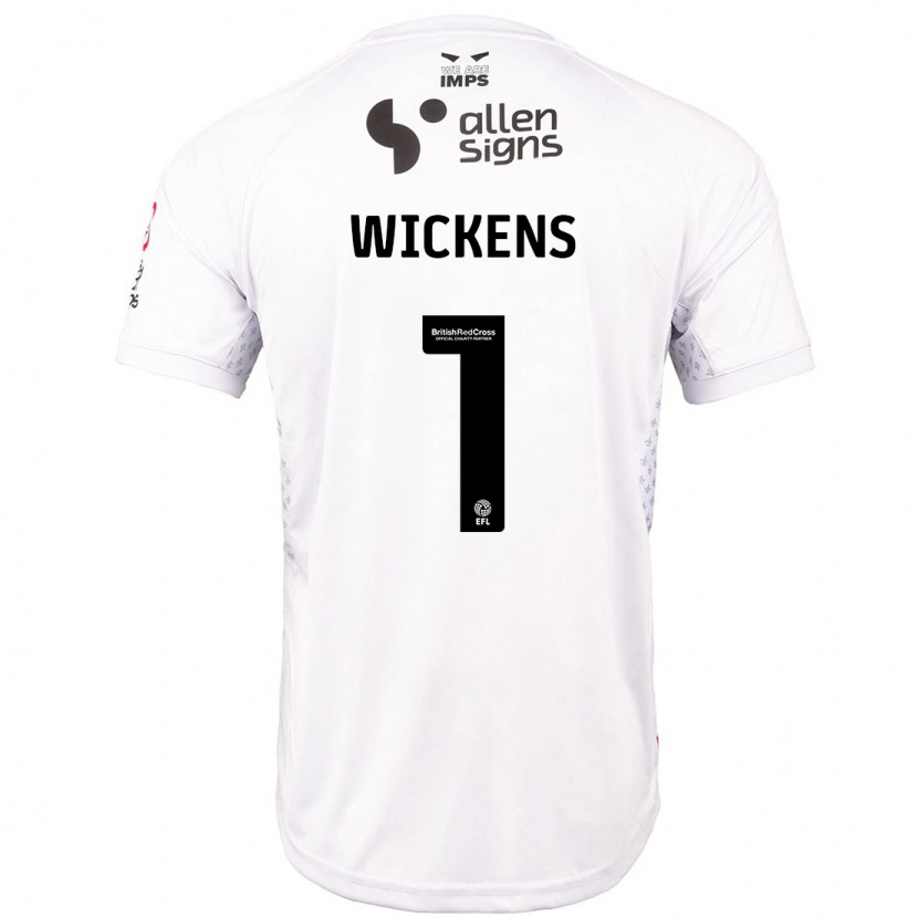 Danxen Kinder George Wickens #1 Rot Weiß Auswärtstrikot Trikot 2024/25 T-Shirt