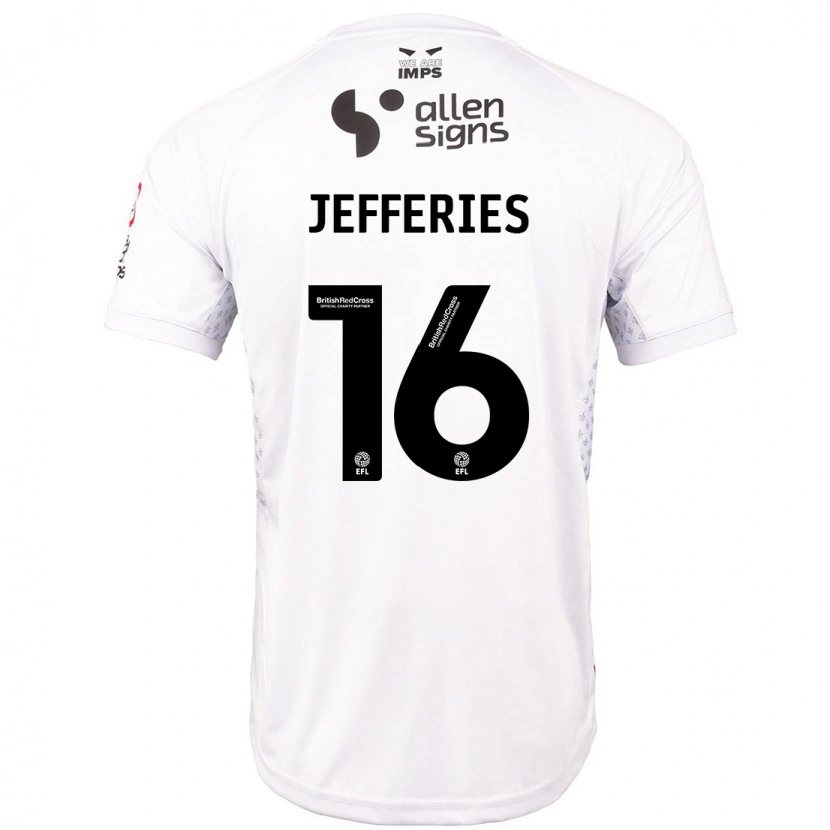 Danxen Kinder Dom Jefferies #16 Rot Weiß Auswärtstrikot Trikot 2024/25 T-Shirt