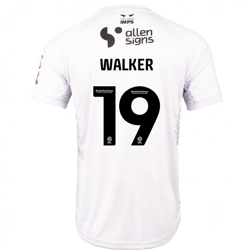 Danxen Kinder Tyler Walker #19 Rot Weiß Auswärtstrikot Trikot 2024/25 T-Shirt