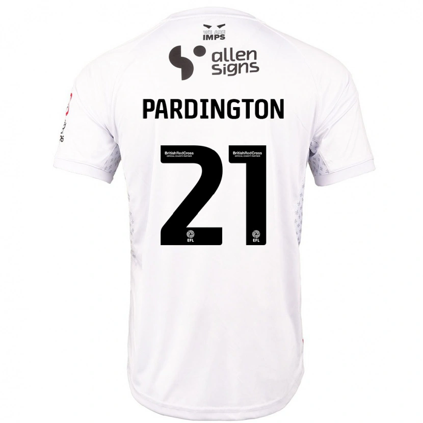 Danxen Kinder Jamie Pardington #21 Rot Weiß Auswärtstrikot Trikot 2024/25 T-Shirt