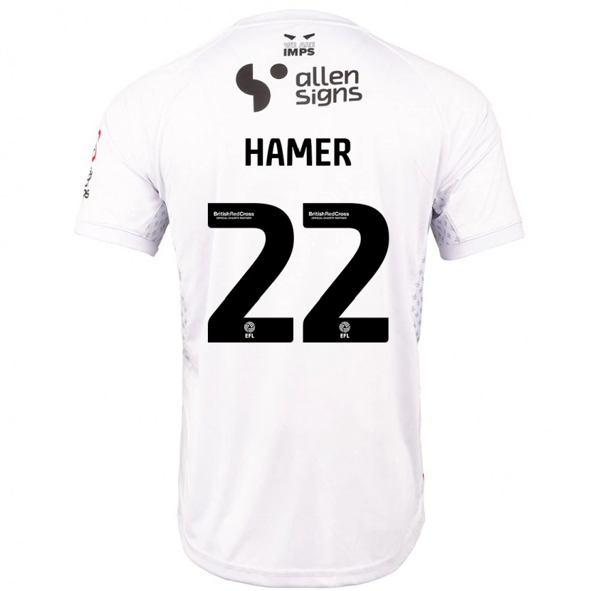 Danxen Kinder Tom Hamer #22 Rot Weiß Auswärtstrikot Trikot 2024/25 T-Shirt