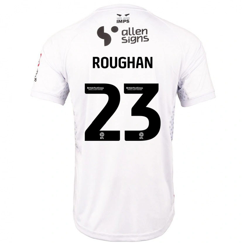 Danxen Kinder Sean Roughan #23 Rot Weiß Auswärtstrikot Trikot 2024/25 T-Shirt