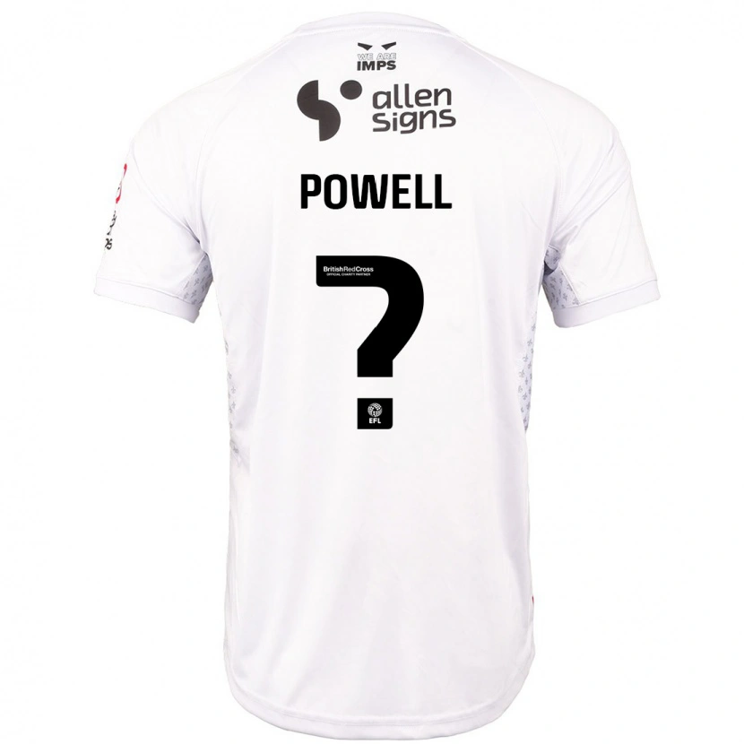 Danxen Kinder Darryl Powell #0 Rot Weiß Auswärtstrikot Trikot 2024/25 T-Shirt