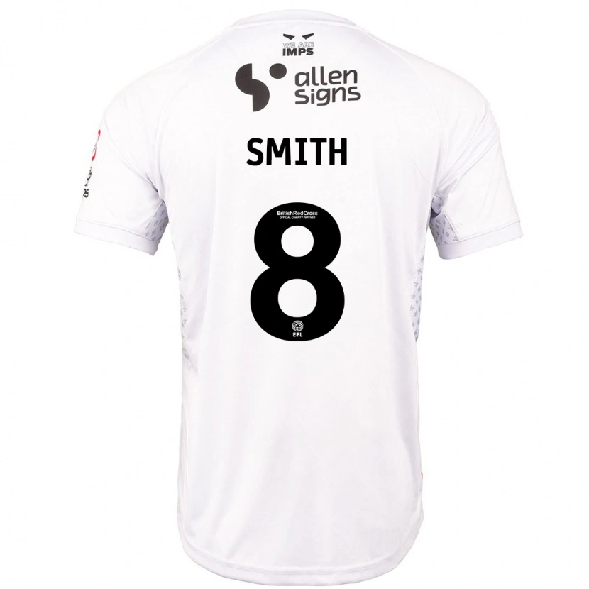 Danxen Kinder Alistair Smith #8 Rot Weiß Auswärtstrikot Trikot 2024/25 T-Shirt