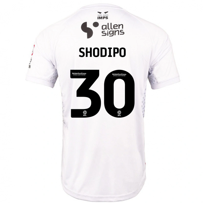 Danxen Kinder Olamide Shodipo #30 Rot Weiß Auswärtstrikot Trikot 2024/25 T-Shirt