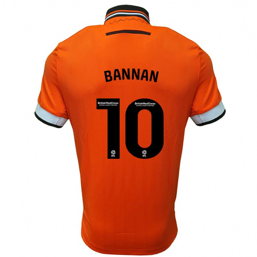 Danxen Kinder Barry Bannan #10 Orange Weiß Auswärtstrikot Trikot 2024/25 T-Shirt