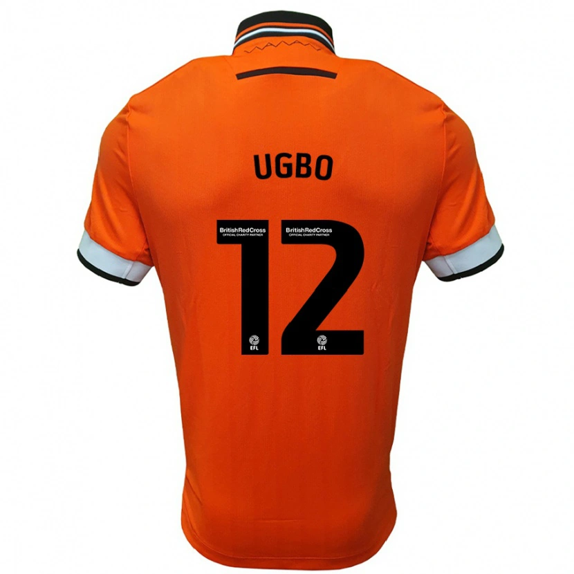 Danxen Kinder Iké Ugbo #12 Orange Weiß Auswärtstrikot Trikot 2024/25 T-Shirt