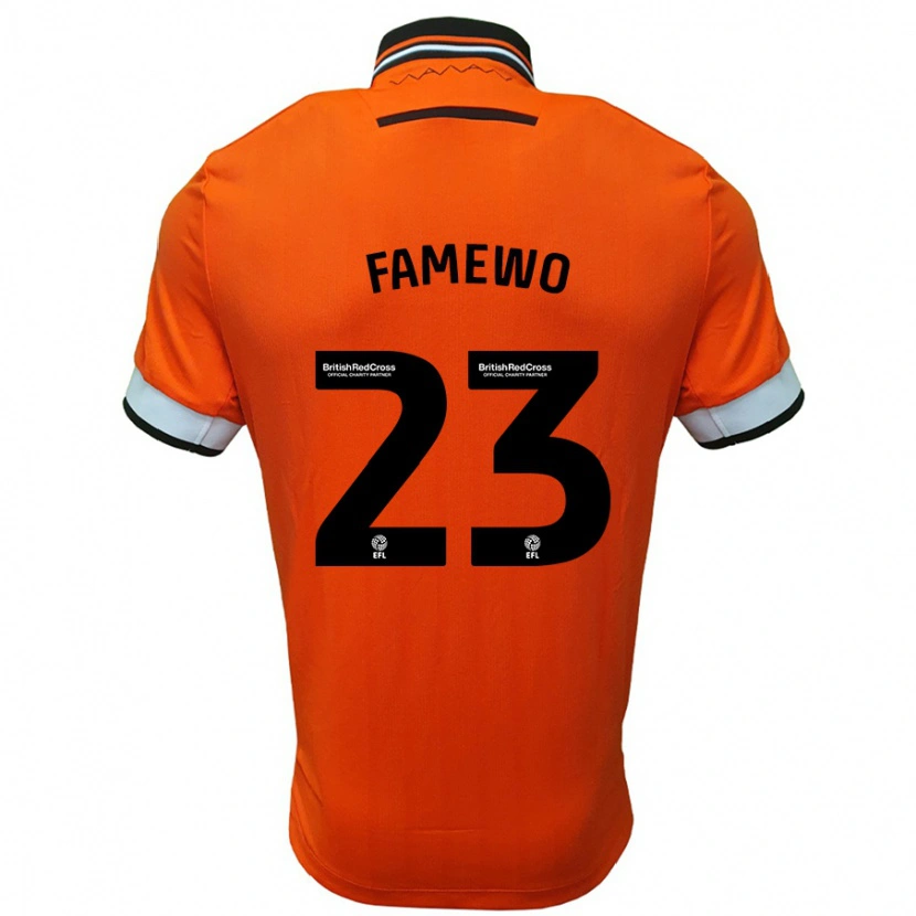 Danxen Kinder Akin Famewo #23 Orange Weiß Auswärtstrikot Trikot 2024/25 T-Shirt