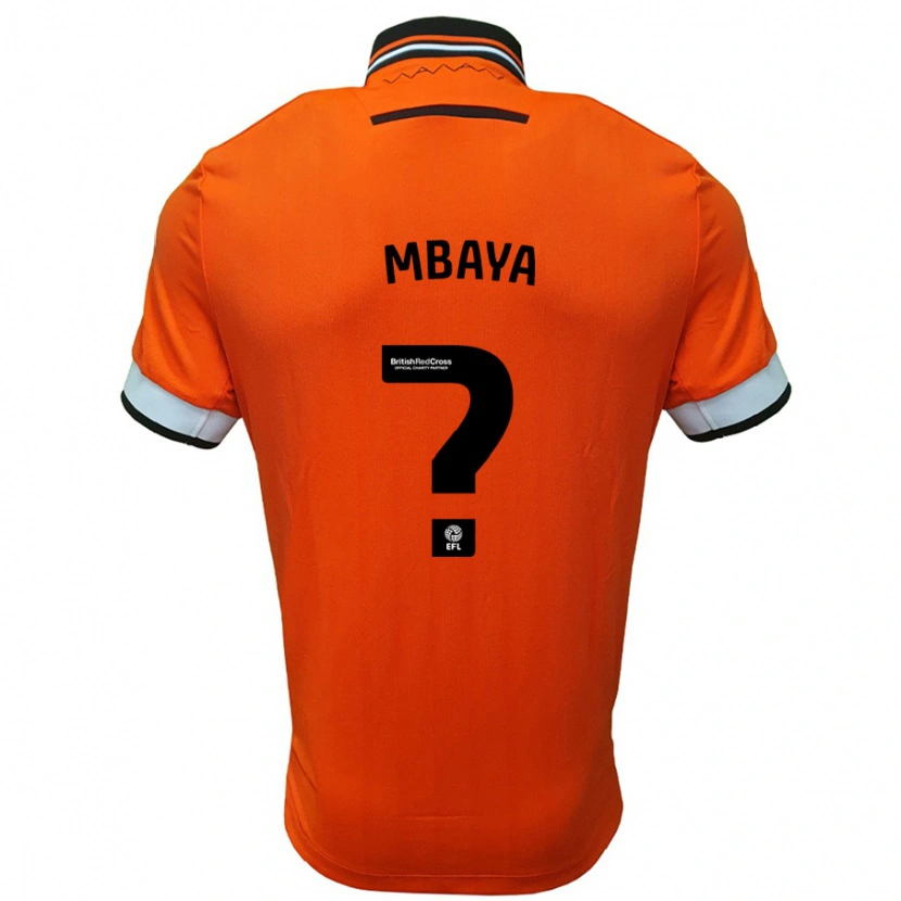 Danxen Kinder Voldi Mbaya #0 Orange Weiß Auswärtstrikot Trikot 2024/25 T-Shirt