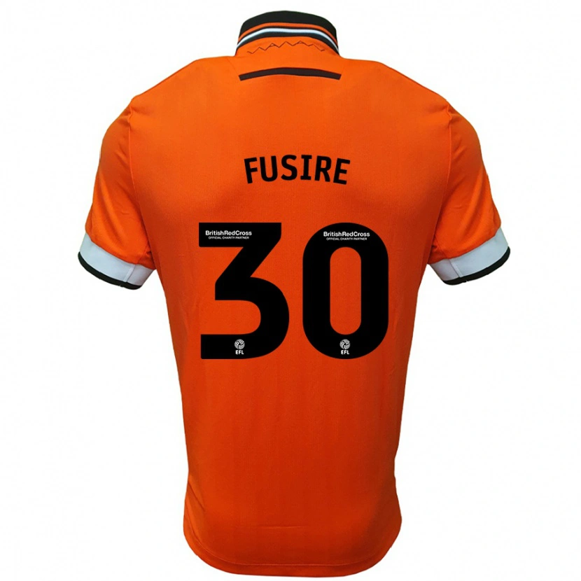 Danxen Kinder Sean Fusire #30 Orange Weiß Auswärtstrikot Trikot 2024/25 T-Shirt