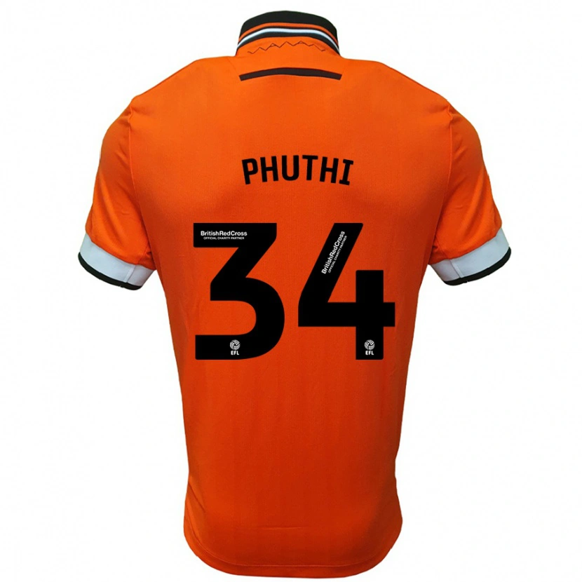 Danxen Kinder Joey Phuthi #34 Orange Weiß Auswärtstrikot Trikot 2024/25 T-Shirt