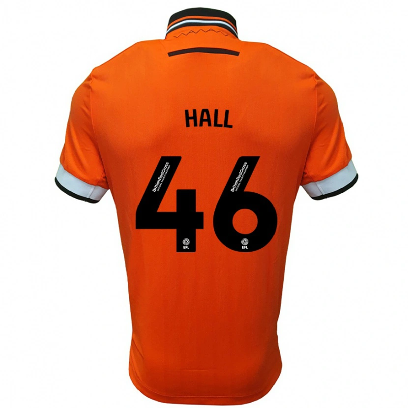 Danxen Kinder Jack Hall #46 Orange Weiß Auswärtstrikot Trikot 2024/25 T-Shirt