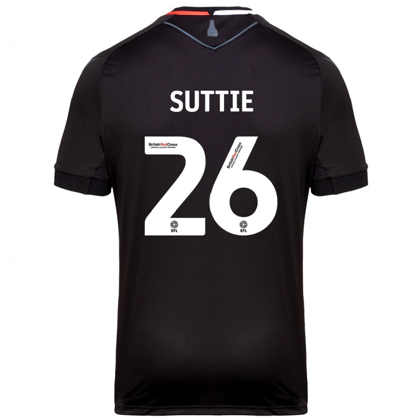 Danxen Kinder Arabella Suttie #26 Schwarz Auswärtstrikot Trikot 2024/25 T-Shirt