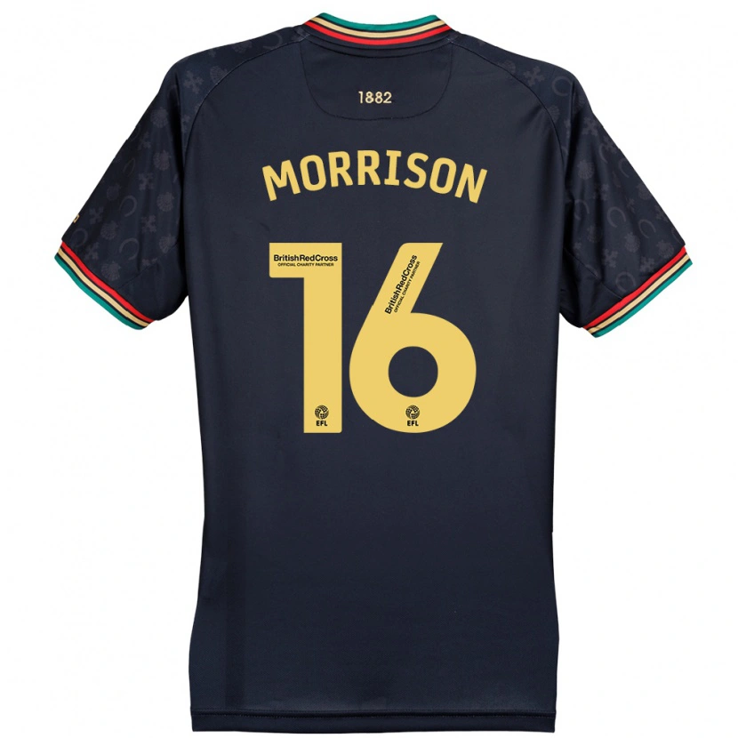 Danxen Kinder Liam Morrison #16 Dunkelmarineblau Auswärtstrikot Trikot 2024/25 T-Shirt