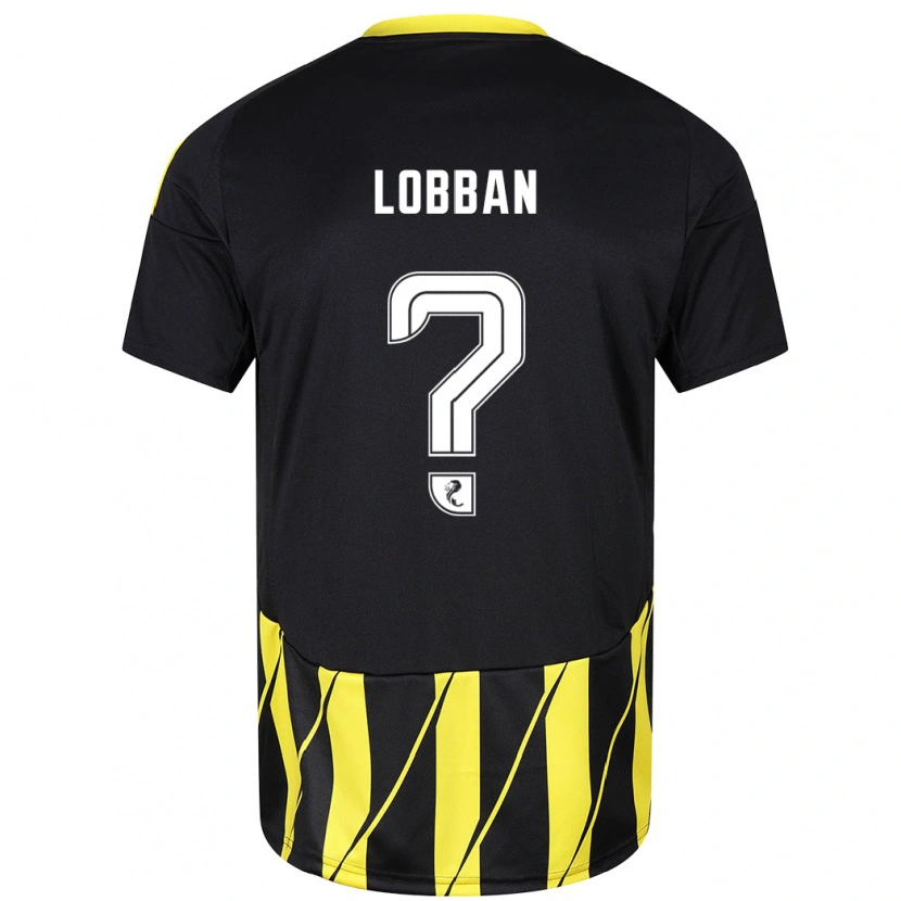 Danxen Kinder Dylan Lobban #0 Schwarz Gelb Auswärtstrikot Trikot 2024/25 T-Shirt