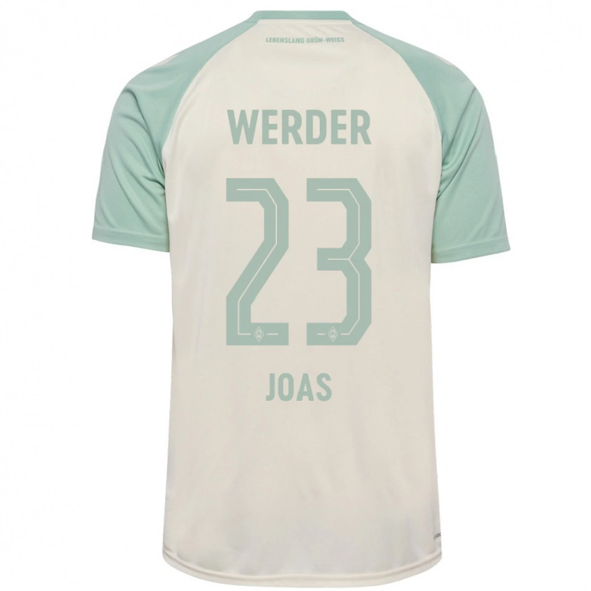 Danxen Kinder Julius Joas #23 Cremeweiß Hellgrün Auswärtstrikot Trikot 2024/25 T-Shirt