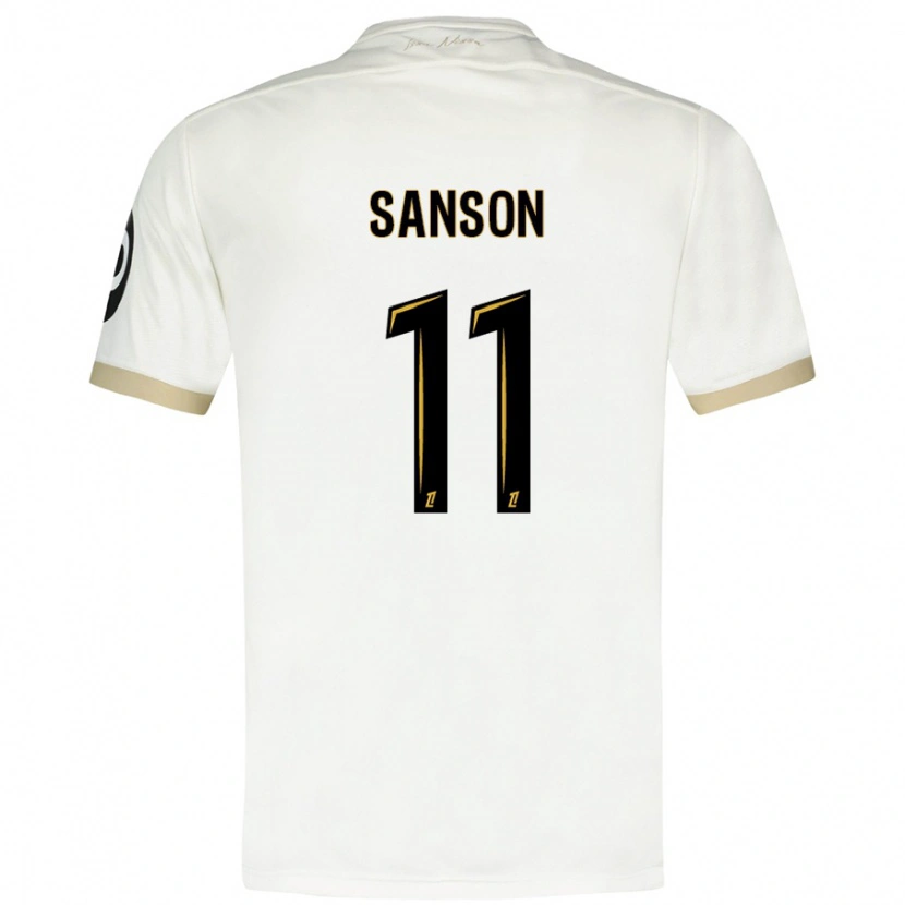 Danxen Kinder Morgan Sanson #11 Weißgold Auswärtstrikot Trikot 2024/25 T-Shirt