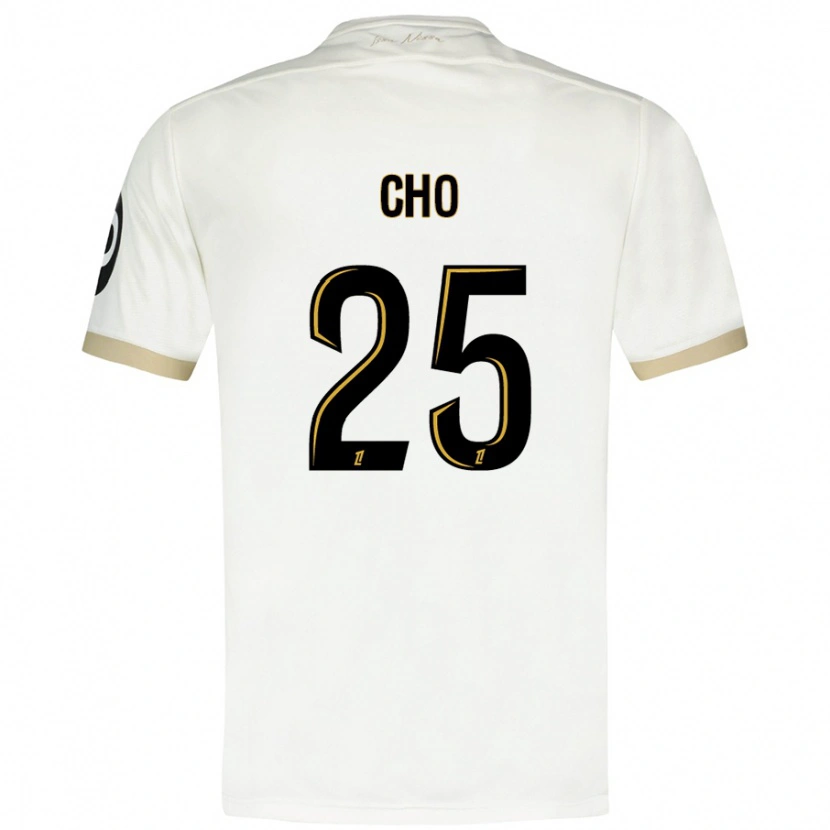 Danxen Kinder Mohamed-Ali Cho #25 Weißgold Auswärtstrikot Trikot 2024/25 T-Shirt