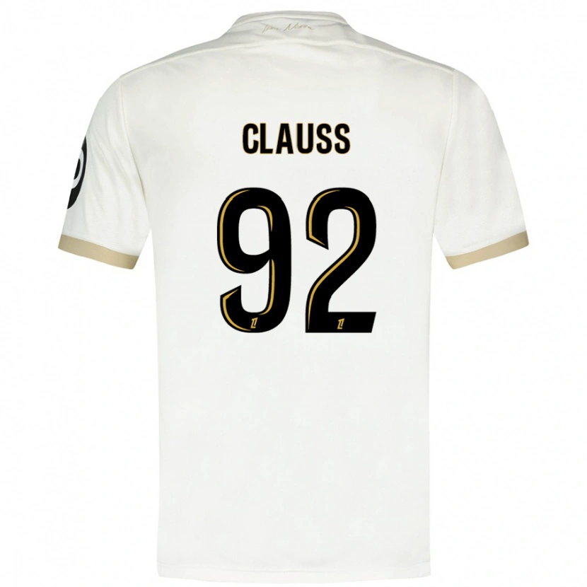 Danxen Kinder Jonathan Clauss #92 Weißgold Auswärtstrikot Trikot 2024/25 T-Shirt