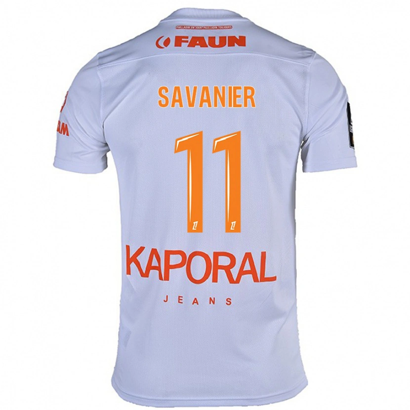 Danxen Kinder Téji Savanier #11 Weiß Auswärtstrikot Trikot 2024/25 T-Shirt