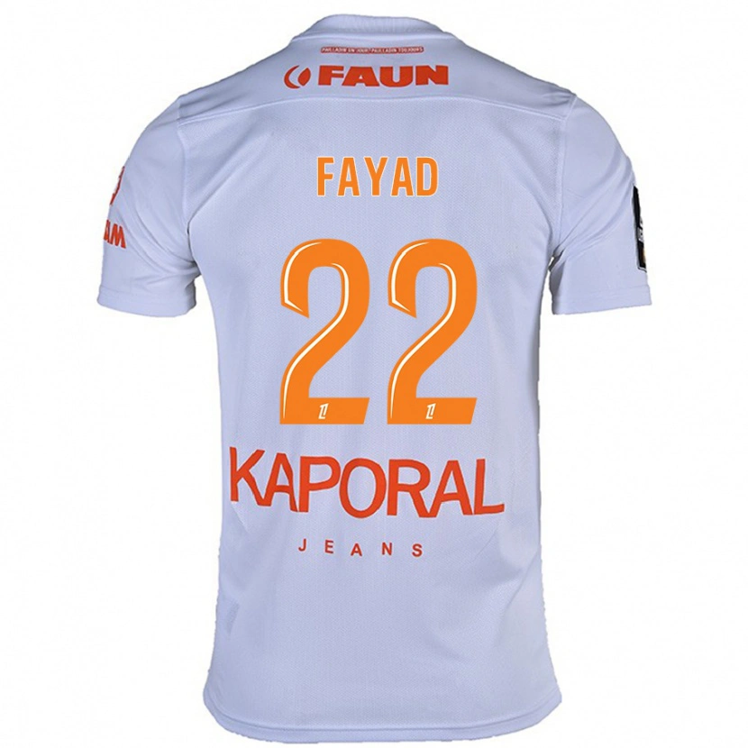 Danxen Kinder Khalil Fayad #22 Weiß Auswärtstrikot Trikot 2024/25 T-Shirt