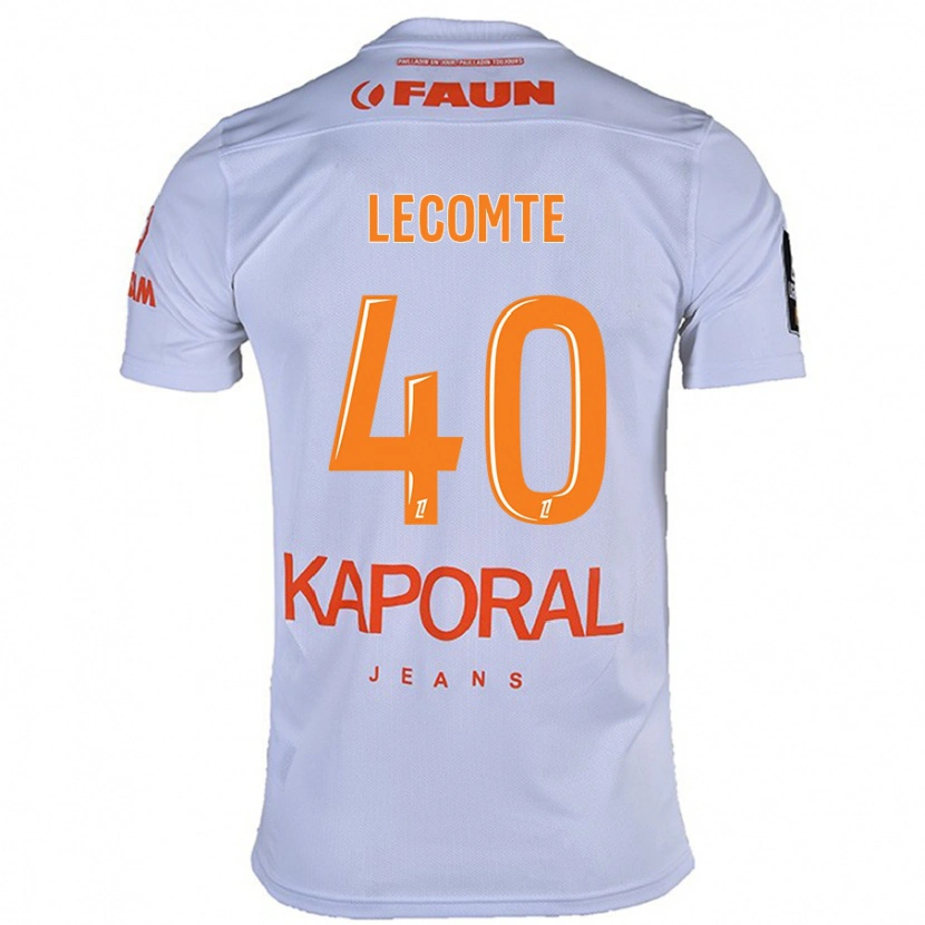 Danxen Kinder Benjamin Lecomte #40 Weiß Auswärtstrikot Trikot 2024/25 T-Shirt