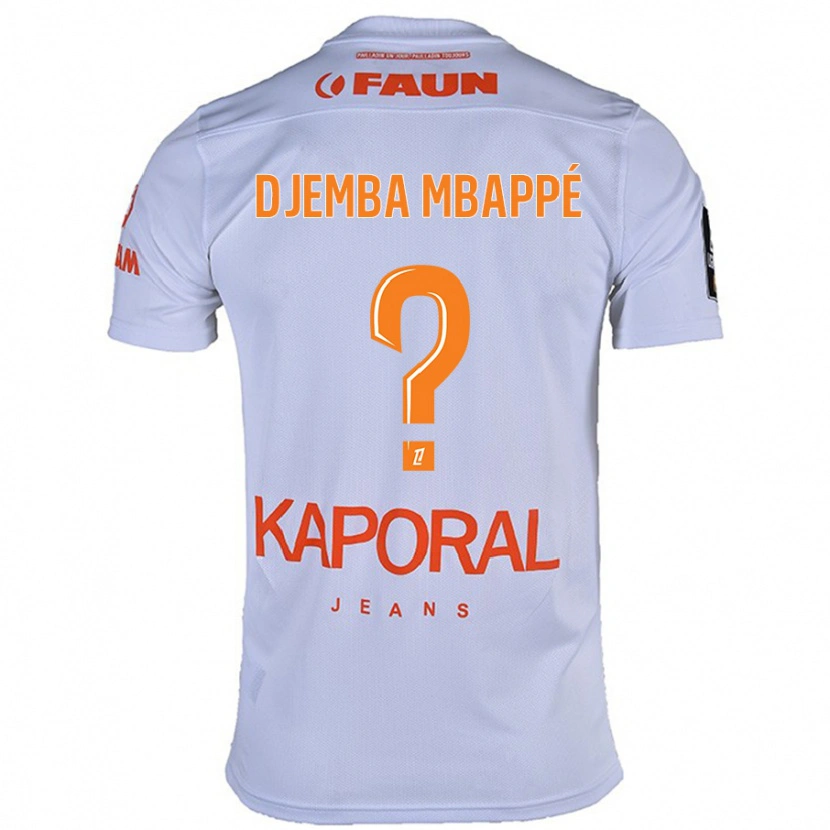 Danxen Kinder Yvan Djemba Mbappé #0 Weiß Auswärtstrikot Trikot 2024/25 T-Shirt