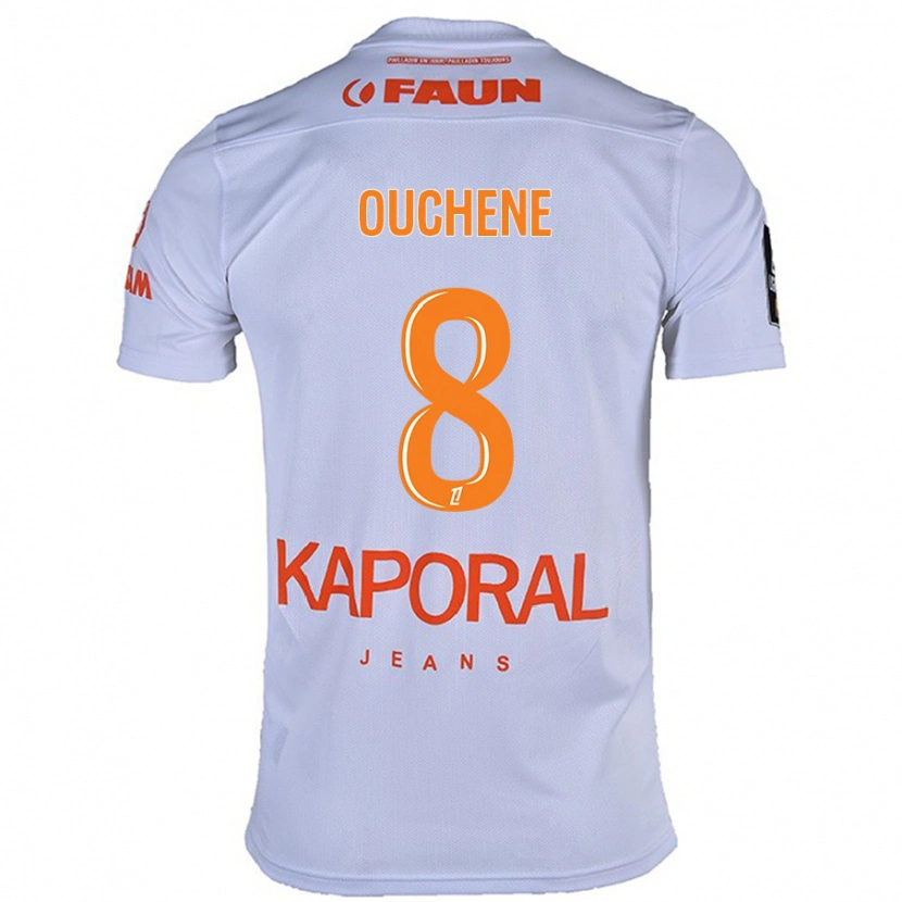 Danxen Kinder Sonia Ouchène #8 Weiß Auswärtstrikot Trikot 2024/25 T-Shirt