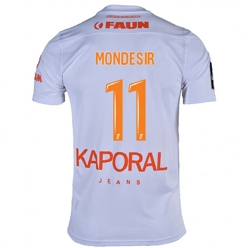 Danxen Kinder Nérilia Mondésir #11 Weiß Auswärtstrikot Trikot 2024/25 T-Shirt