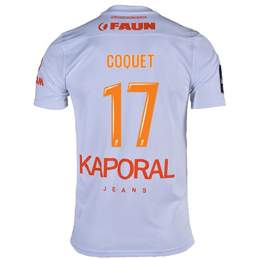 Danxen Kinder Judith Coquet #17 Weiß Auswärtstrikot Trikot 2024/25 T-Shirt