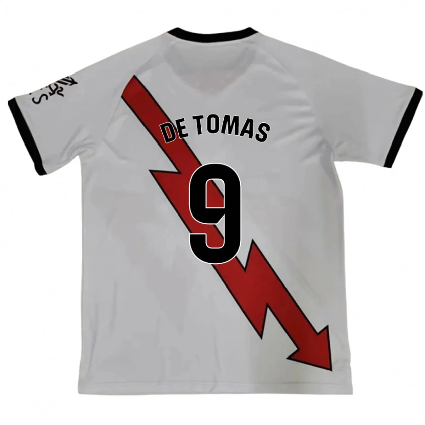 Danxen Kinder Raúl De Tomás #9 Rot Auswärtstrikot Trikot 2024/25 T-Shirt