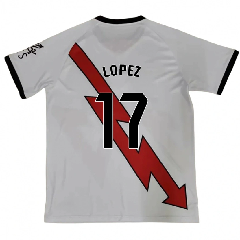 Danxen Kinder Unai López #17 Rot Auswärtstrikot Trikot 2024/25 T-Shirt