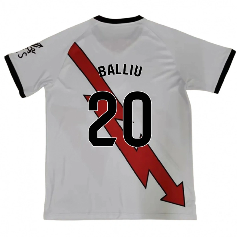 Danxen Kinder Iván Balliu #20 Rot Auswärtstrikot Trikot 2024/25 T-Shirt