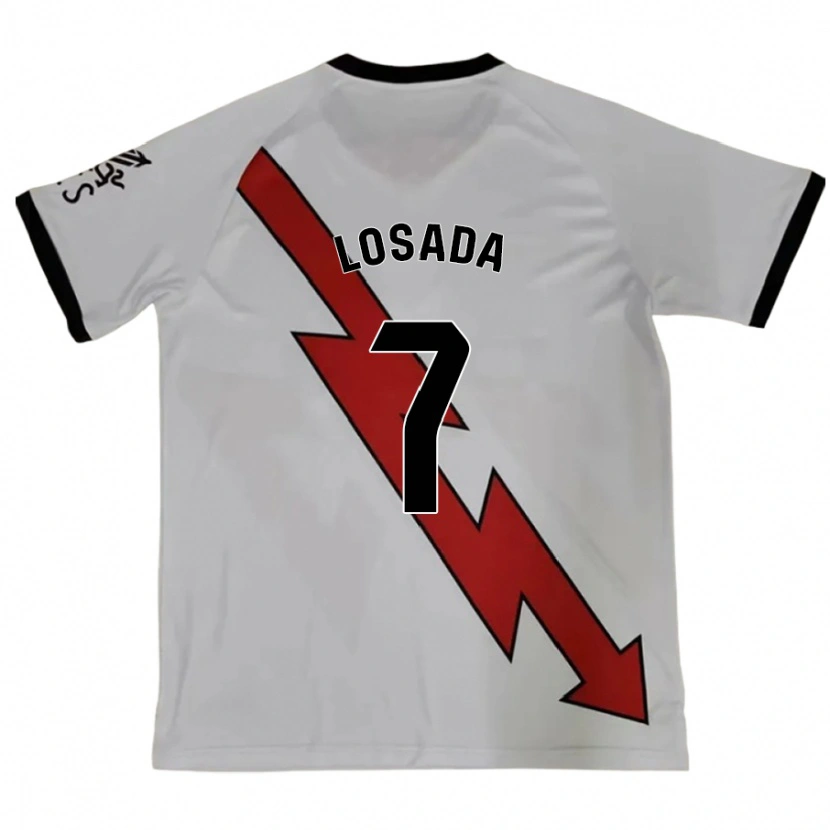 Danxen Kinder Juan Losada #7 Rot Auswärtstrikot Trikot 2024/25 T-Shirt