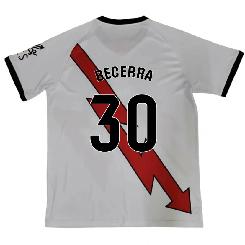 Danxen Kinder Samuel Becerra #30 Rot Auswärtstrikot Trikot 2024/25 T-Shirt