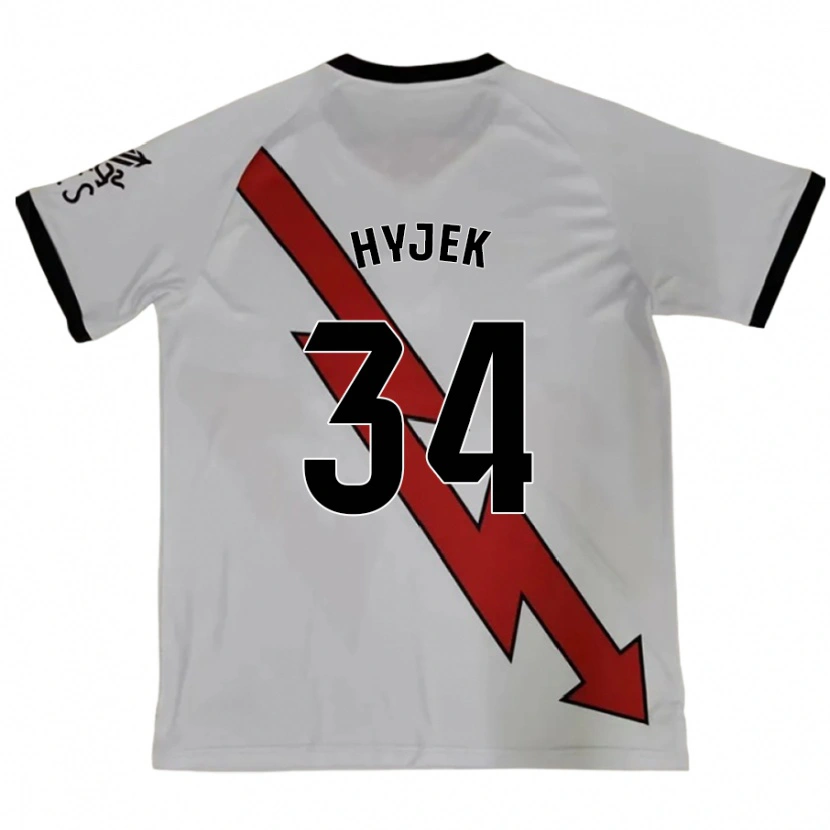 Danxen Kinder David Hyjek #34 Rot Auswärtstrikot Trikot 2024/25 T-Shirt