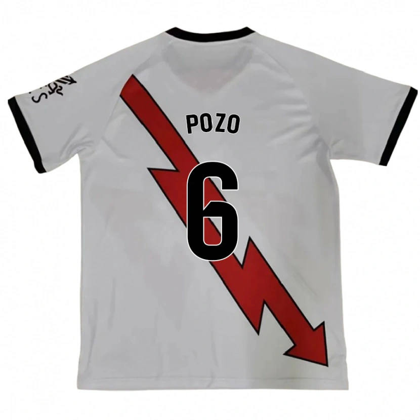 Danxen Kinder José Pozo #6 Rot Auswärtstrikot Trikot 2024/25 T-Shirt