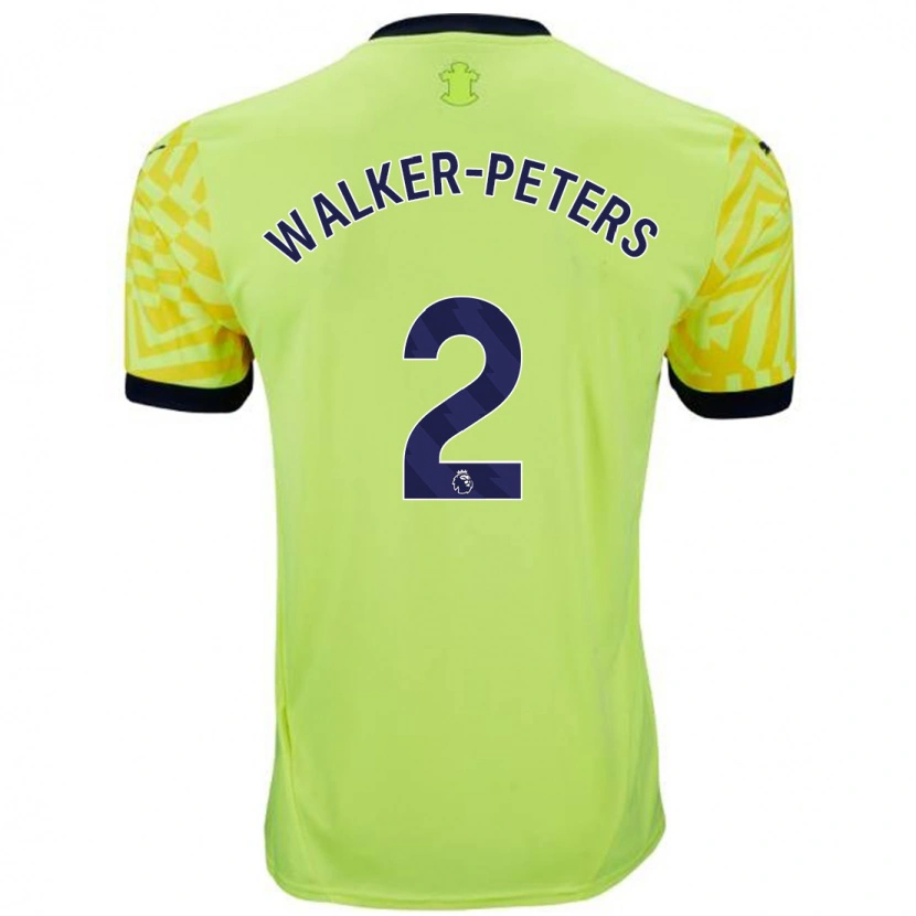 Danxen Kinder Kyle Walker-Peters #2 Gelb Auswärtstrikot Trikot 2024/25 T-Shirt