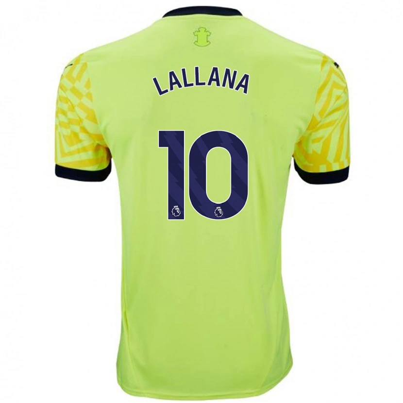 Danxen Kinder Adam Lallana #10 Gelb Auswärtstrikot Trikot 2024/25 T-Shirt