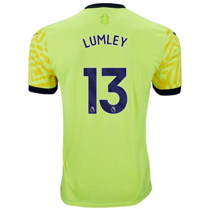 Danxen Kinder Joe Lumley #13 Gelb Auswärtstrikot Trikot 2024/25 T-Shirt