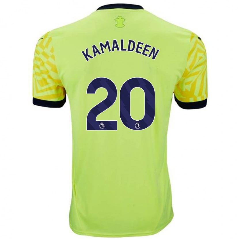 Danxen Kinder Kamaldeen Sulemana #20 Gelb Auswärtstrikot Trikot 2024/25 T-Shirt