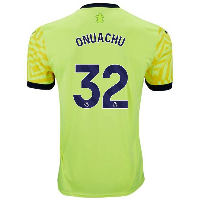 Danxen Kinder Paul Onuachu #32 Gelb Auswärtstrikot Trikot 2024/25 T-Shirt