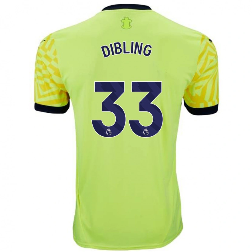 Danxen Kinder Tyler Dibling #33 Gelb Auswärtstrikot Trikot 2024/25 T-Shirt