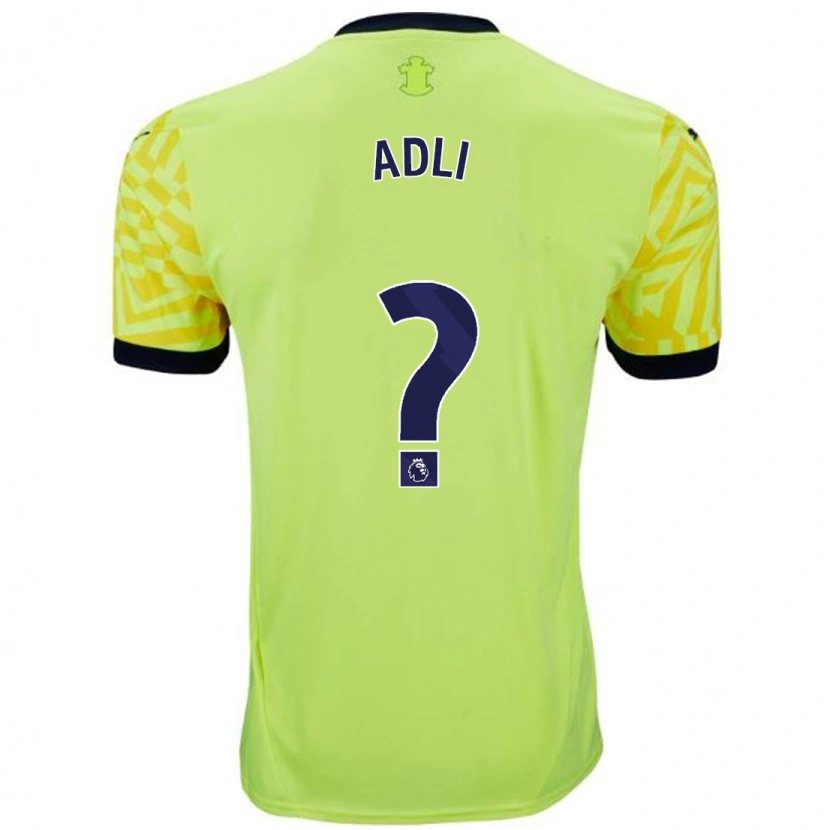 Danxen Kinder Mohamed Adli #0 Gelb Auswärtstrikot Trikot 2024/25 T-Shirt