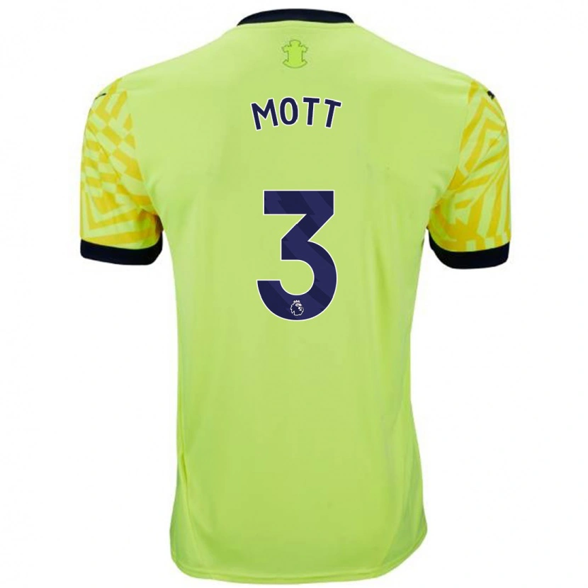 Danxen Kinder Milly Mott #3 Gelb Auswärtstrikot Trikot 2024/25 T-Shirt