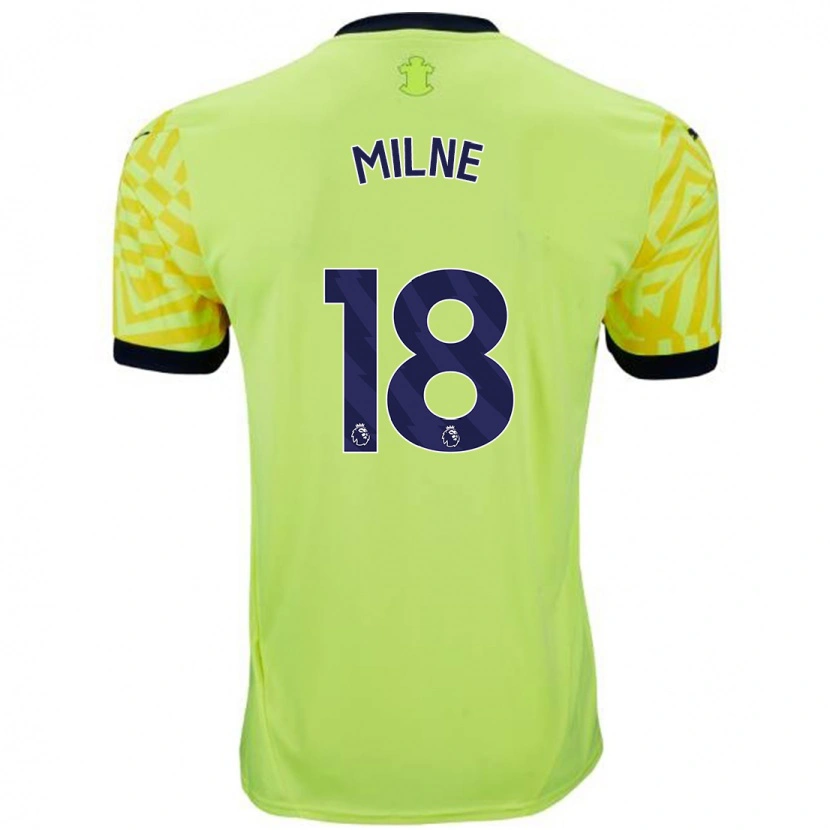 Danxen Kinder Izzy Milne #18 Gelb Auswärtstrikot Trikot 2024/25 T-Shirt