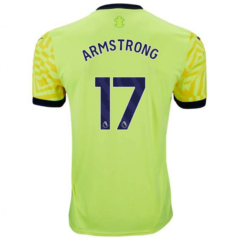 Danxen Kinder Stuart Armstrong #17 Gelb Auswärtstrikot Trikot 2024/25 T-Shirt