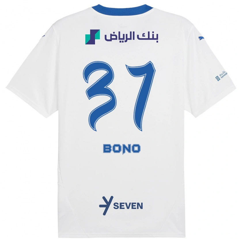 Danxen Kinder Bono #37 Weiß Blau Auswärtstrikot Trikot 2024/25 T-Shirt