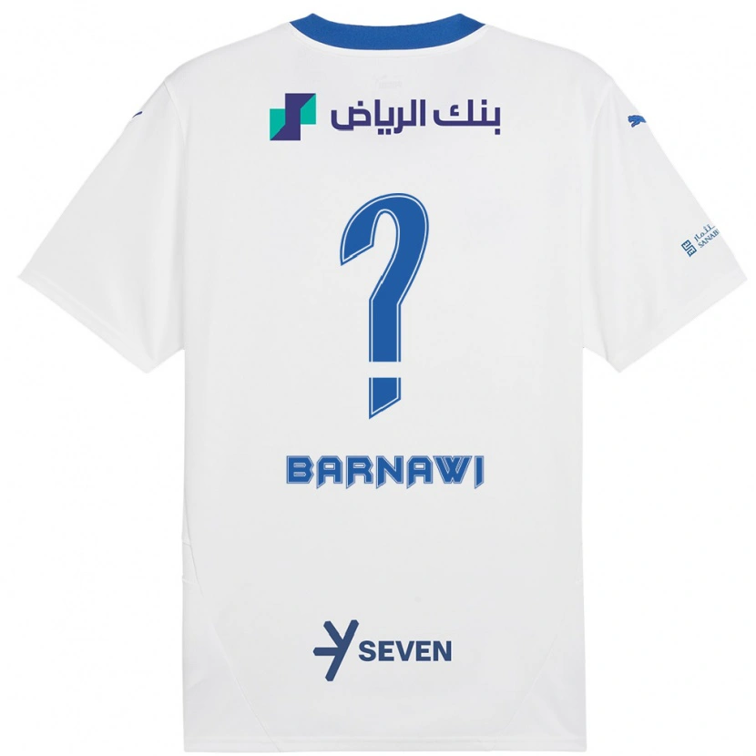 Danxen Kinder Abdulsalam Barnawi #0 Weiß Blau Auswärtstrikot Trikot 2024/25 T-Shirt