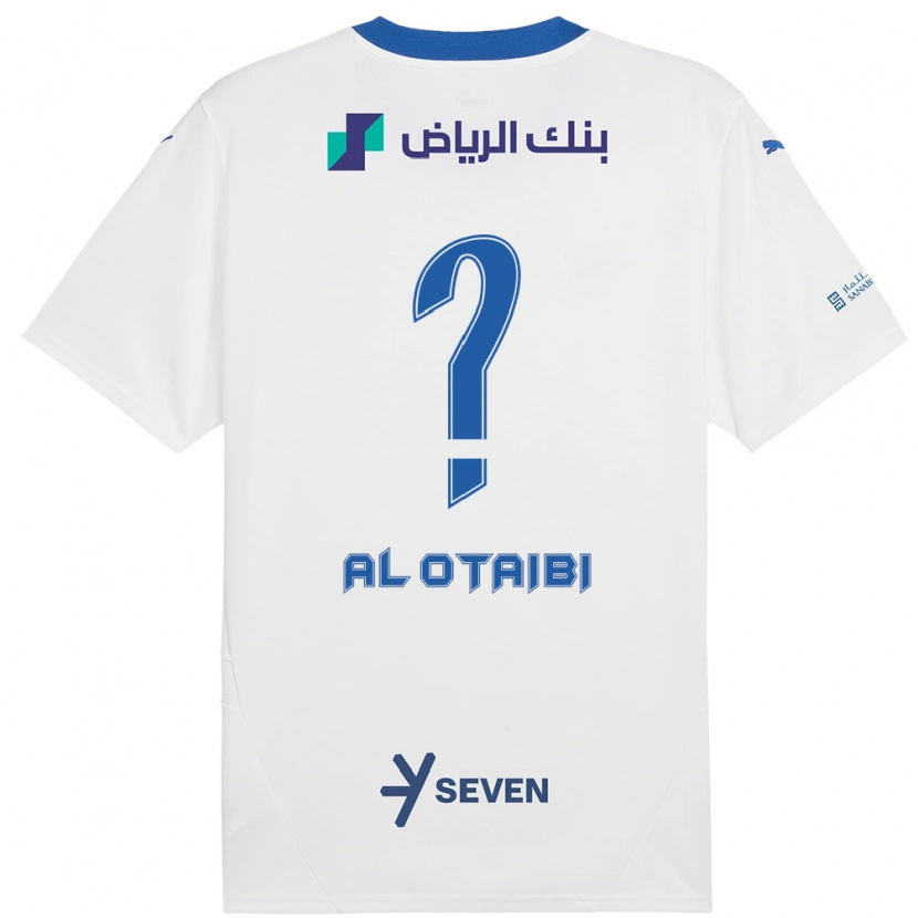 Danxen Kinder Majd Al-Otaibi #0 Weiß Blau Auswärtstrikot Trikot 2024/25 T-Shirt